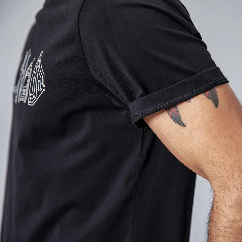 Мужская футболка SIMWOOD летняя повседневная с коротким рукавом 100% хлопок большие