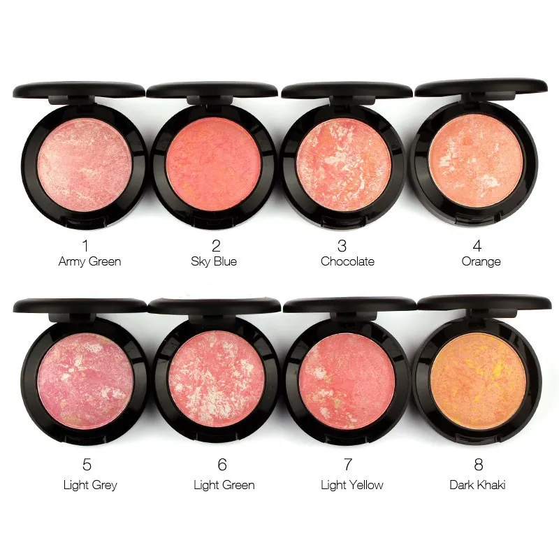 Палетка для выпечки румяна 1 шт. щек макияжа 8 цветов оптовая продажа|baked blush