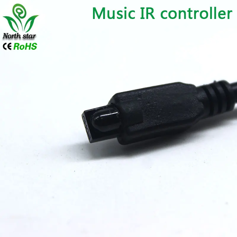 New 20 Key Music IR Controller Black Sound Sensor Remote For RGB LED Strip High Quality | Лампы и освещение