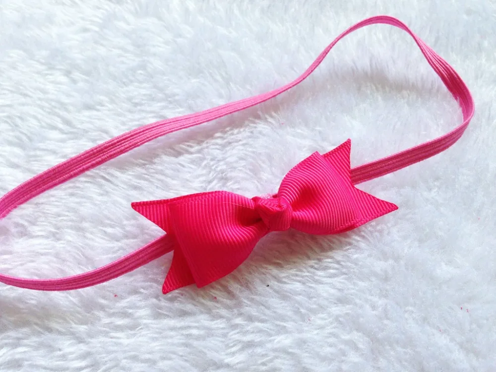 

20 pcs/lot Pinwheel bow headband, Ribbon Bow Headband, skinny elastic headband