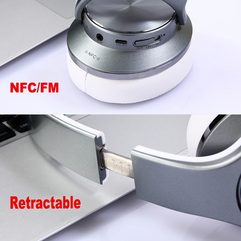 WKY Official Bluetooth 4.2 NFC Headphones Wireless Headset Active Noise Cancelling with Mic For Phone Best Quality xiaomi | Электроника