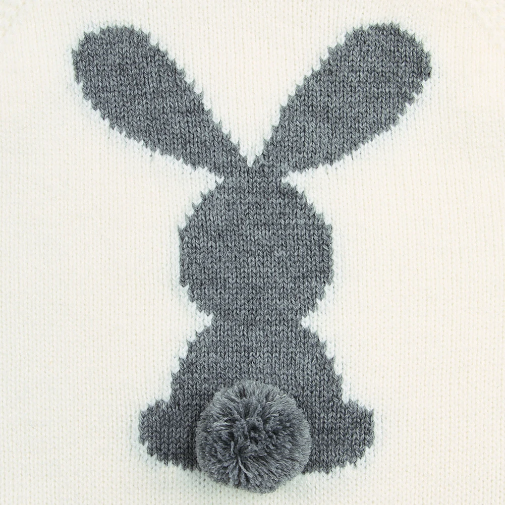 Boys Girls Bunny Knitting Wool Romper Jumpsuit Knit Outfits Clothes | Детская одежда и обувь