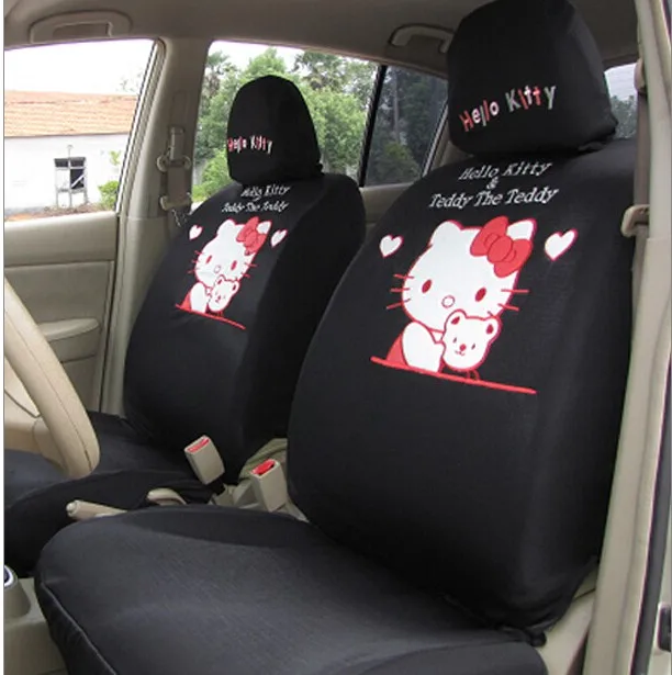 Женский универсальный чехол для автомобильных сидений с рисунком hello kitty девочек
