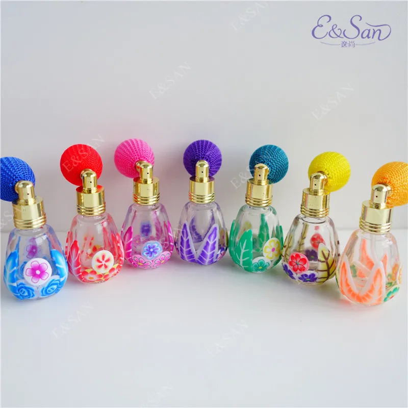

RBQ37-8ML half a pack of clay bottles perfume glass balloon bottle 100pcs/lot