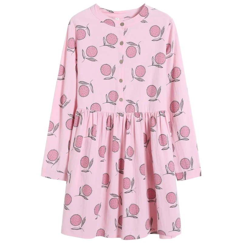 Леди розовая рубашка Винтаж платье 2018 Новое Демисезонный Для женщин Стенд