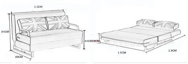260317/1. 5 м/Высококачественная Металлическая стальная рама/складной диван-кровать/Различные стили/высокая эластичность/домашний многофункциональный диван/