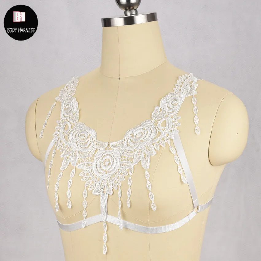 Бандажное нижнее белье с кисточками в стиле Харадзюку бюстгальтер готическом