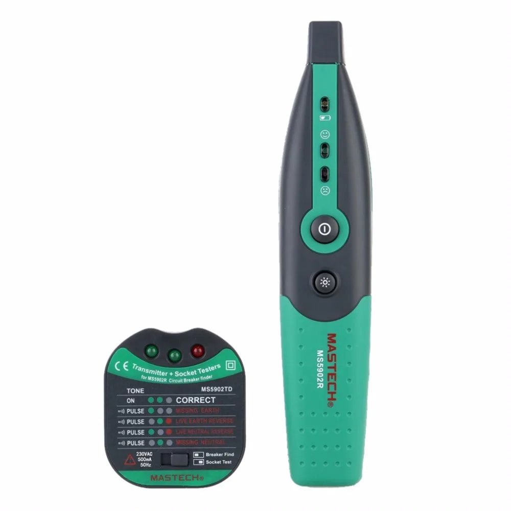 MASTECH MS5902 автоматический выключатель светодиодный тестер Finder CATII 600 V Zeroline 220 EU |