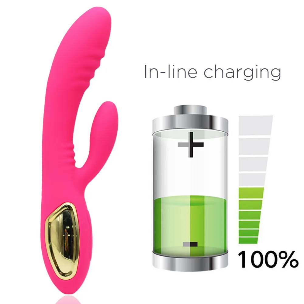Заряжаемый 10 скоростной Вибратор с сильным Кроликом Стимулятор клитора массажер