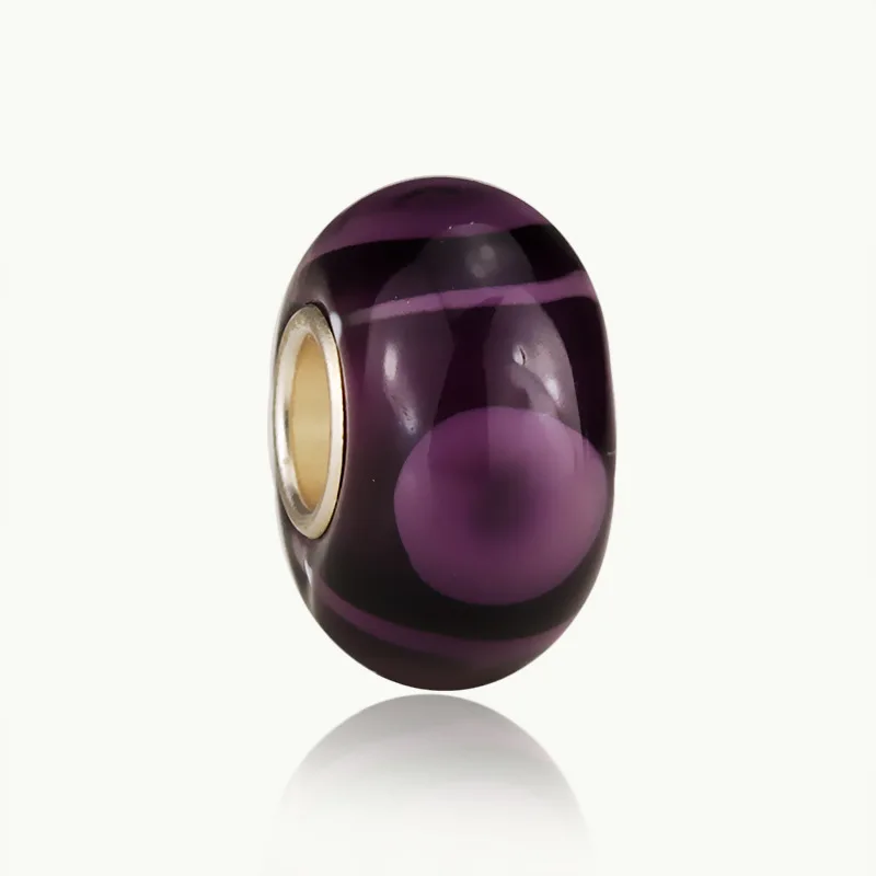 14 мм Фиолетовый лампворк муранские бусины стеклянные для изготовления ювелирных