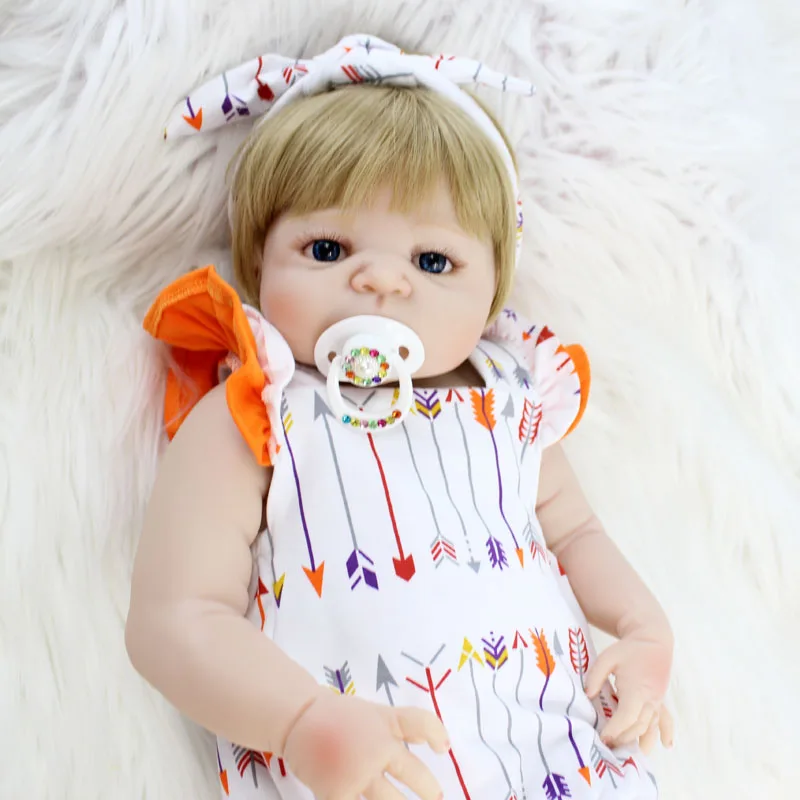 BZDOLL 22 дюйма разрешение Full силиконовые куклы-Новорожденные реалистичные детские