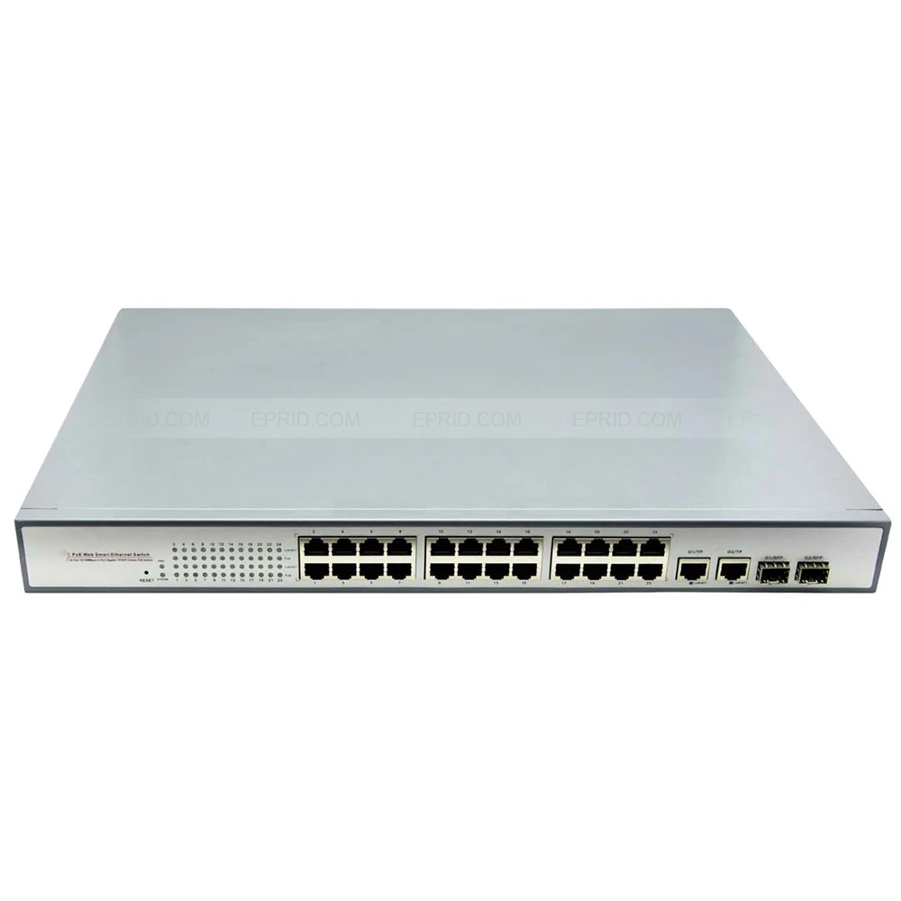 

Сетевой коммутатор 24 PoE + 2 порта Gigabit TP SFP Combo 802.3af 15,4 Вт (1,2 +/3,6-)