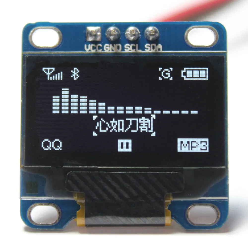 White Color 0.96 inch Oled Display Module I2C IIC 128*64 LCD OLED 3.3V-5V for Arduino 51 MSP420 STIM32 SCR (HTDS-WI96N) | Электроника