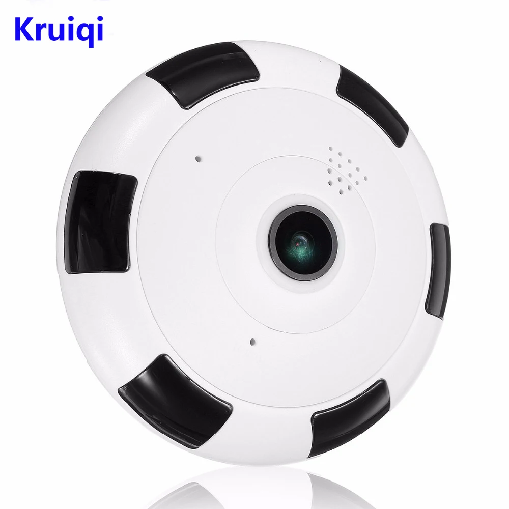 Kruiqi HD 1080P WiFi ip-камера 360 градусов 1.3MP беспроводная камера видеонаблюдения рыбий глаз мини-камера для хранения видео Макс 64 Гб пульт дистанционного IR-CUT аудио-вход