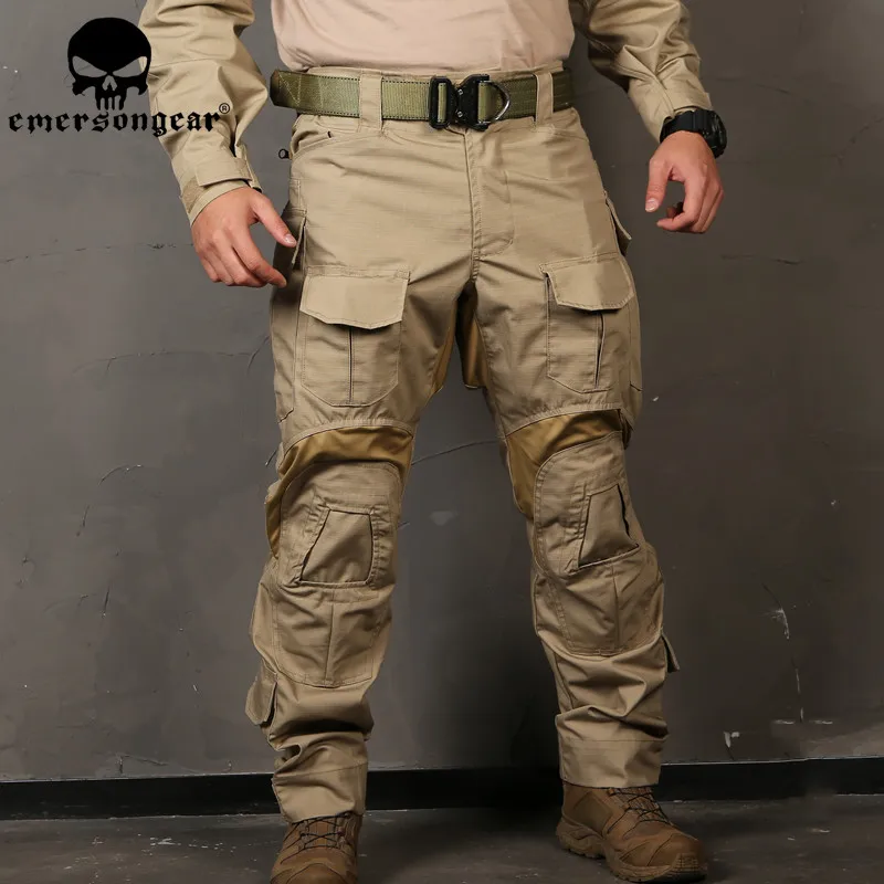 Мужские камуфляжные охотничьи штаны Emersongear G3 тактические брюки Multicam Airsoft Combat