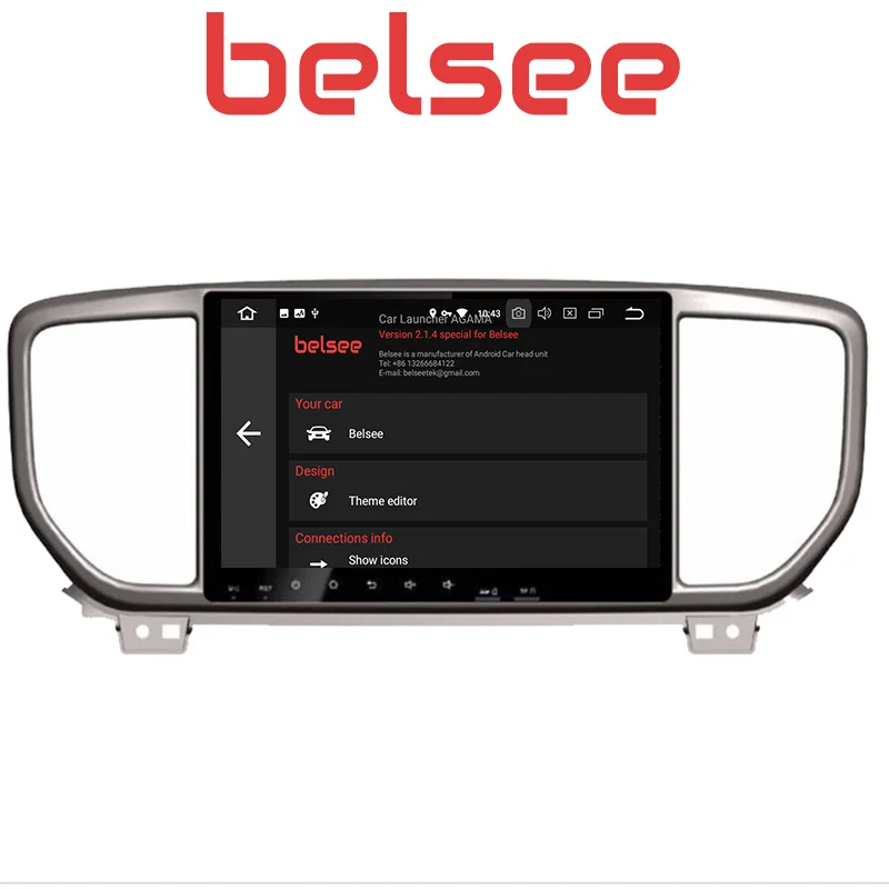 Автомагнитола Belsee 9 "IPS сенсорный экран Восьмиядерный Android 8 0 2 Din стерео радио DVD
