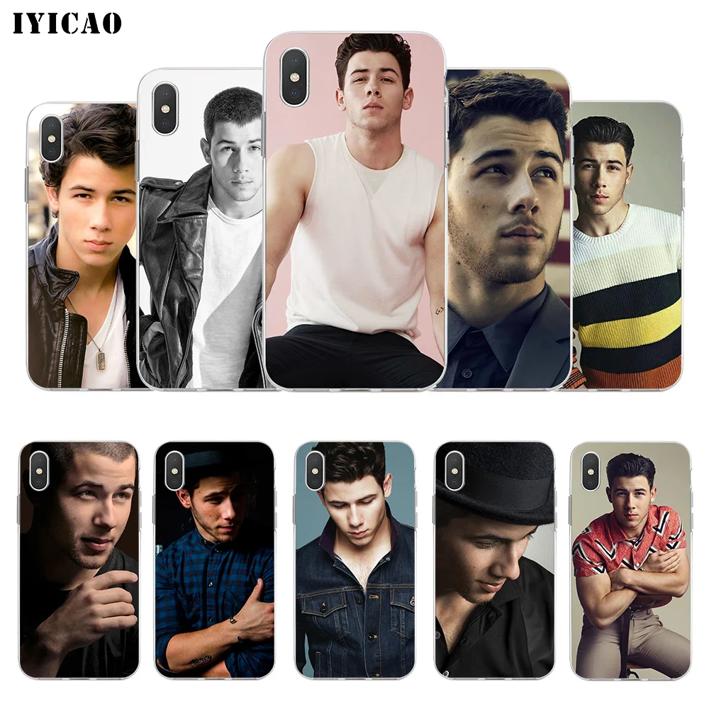 IYICAO Nick Jonas Мягкий силиконовый чехол для телефона iPhone X XR XS MAX 6 6s 7 8 Plus 5 5S SE TPU