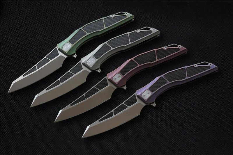 Зодиак карманный нож складной CTS-204P TC4 + углеродный Флиппер открытый кемпинг