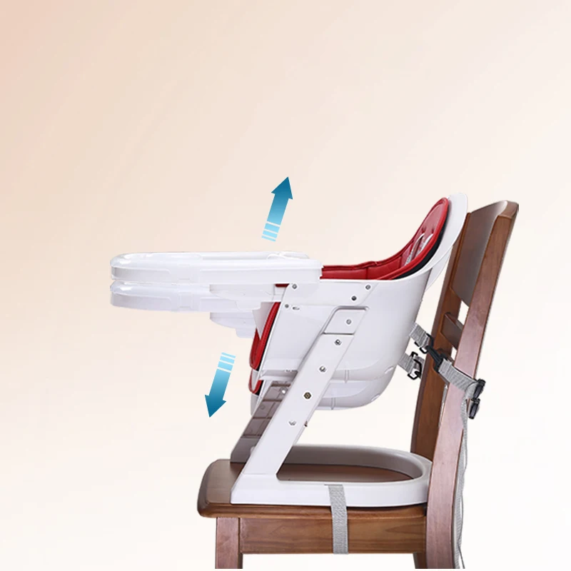 

2017 Portable Baby Infant Kids Dining Feeding Chair Two Layer Plates Baby High Chair Safety Plastic Highchair For 6-72M Cadeira