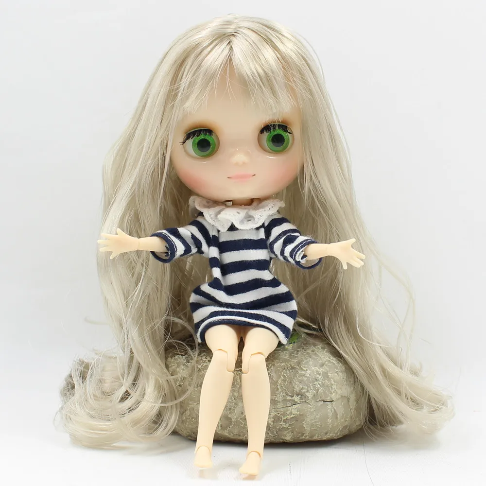 Ледяная фабрика кукла Middle blyth joint doll 210BL8800 волнистые волосы с челкой серебряные волосы, 1/8 кукла(20 см