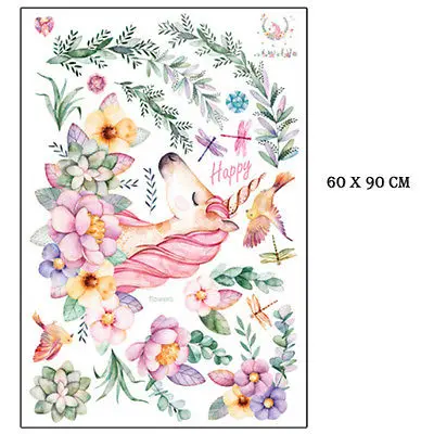 Наклейки на стену в виде единорога 60 х90 см | Дом и сад