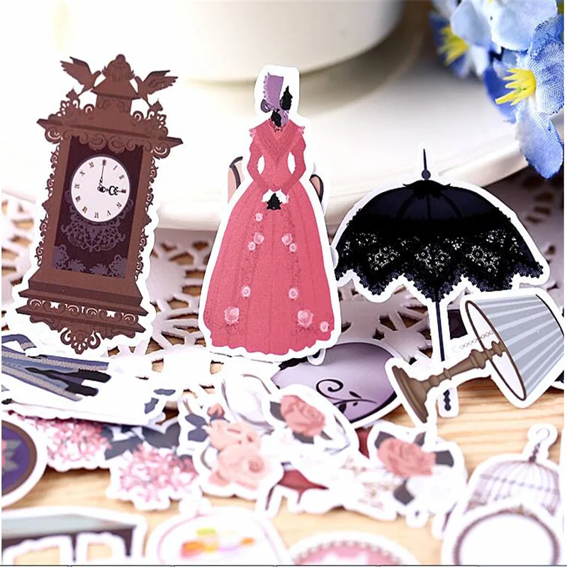 38 шт. декоративные наклейки для скрапбукинга в европейском стиле|self-made stickers|stickers