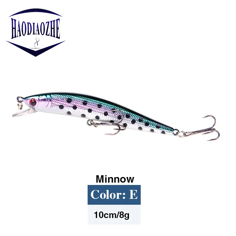 Minnow рыболовные приманки 10 см 8 3 г искусственная жесткая приманка 3D глаза для