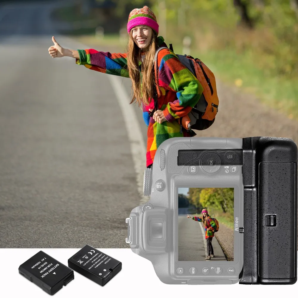 Держатель аккумуляторного отсека Travor для цифровой зеркальной камеры Nikon D3400