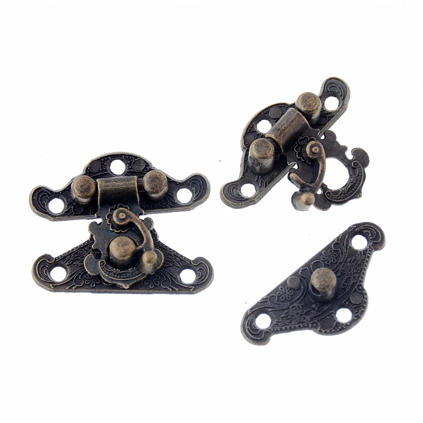 Бесплатная доставка-1 набор антикварных защелок застежки деревянные замок для