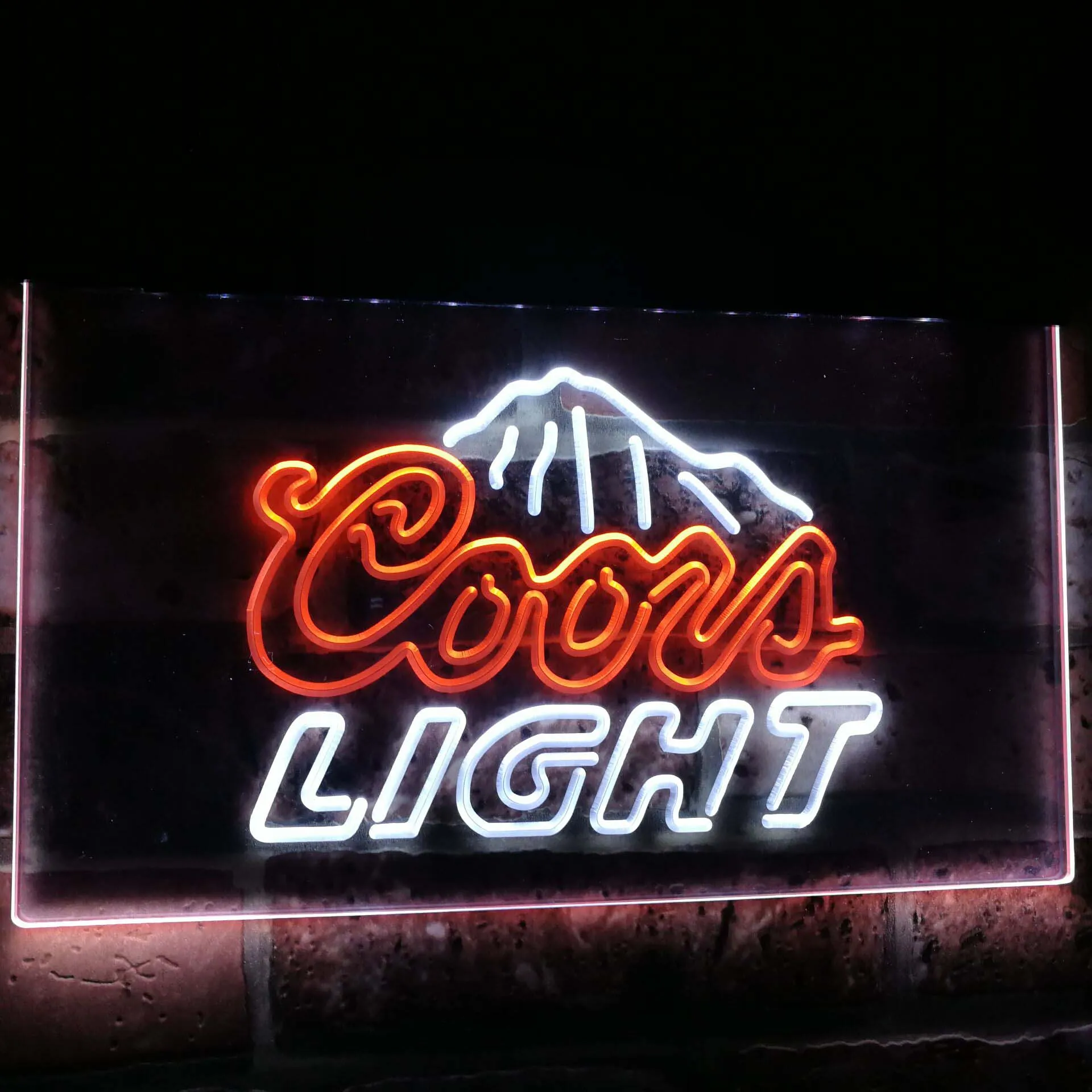 Coors светильник горный пивной бар украшение подарок Двухцветная светодиодная