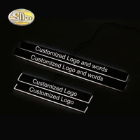 sncn led car scuff plate trim pedal door sill pathway moving welcome light for mazda 3 2015 2016 2017 2018 waterproof