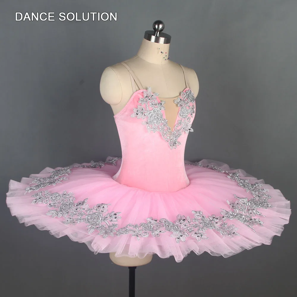 Розовая бархатная камзол жесткая фатиновая юбка предпрофессиональная балетная
