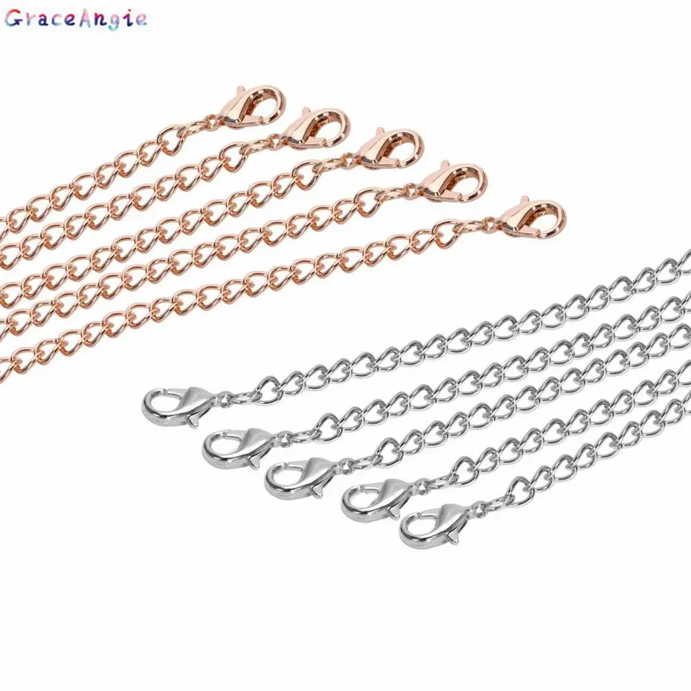 

Цепочка-удлинитель для браслета GraceAngie 5 шт./лот из нержавеющей стали