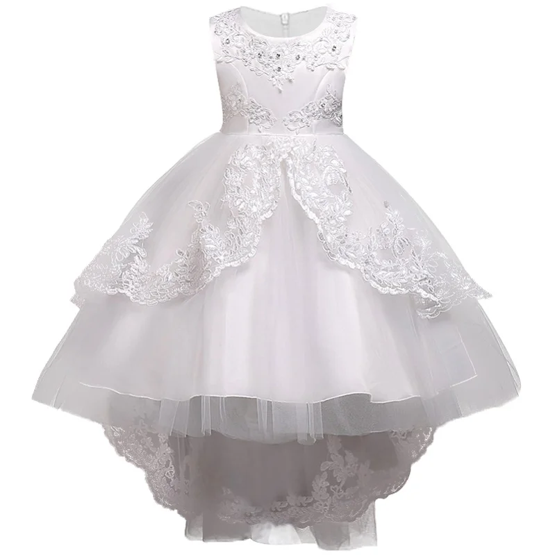 New Embroidery Girls Dresses For Birthday Party Princess Trumpet Sleeveless Wedding Dress Baby Clothes | Детская одежда и обувь