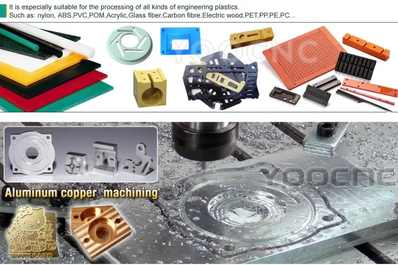 4 оси YOOCNC 8060Z гравировальный станок с ЧПУ 1500 Вт большая рекламная металлическая