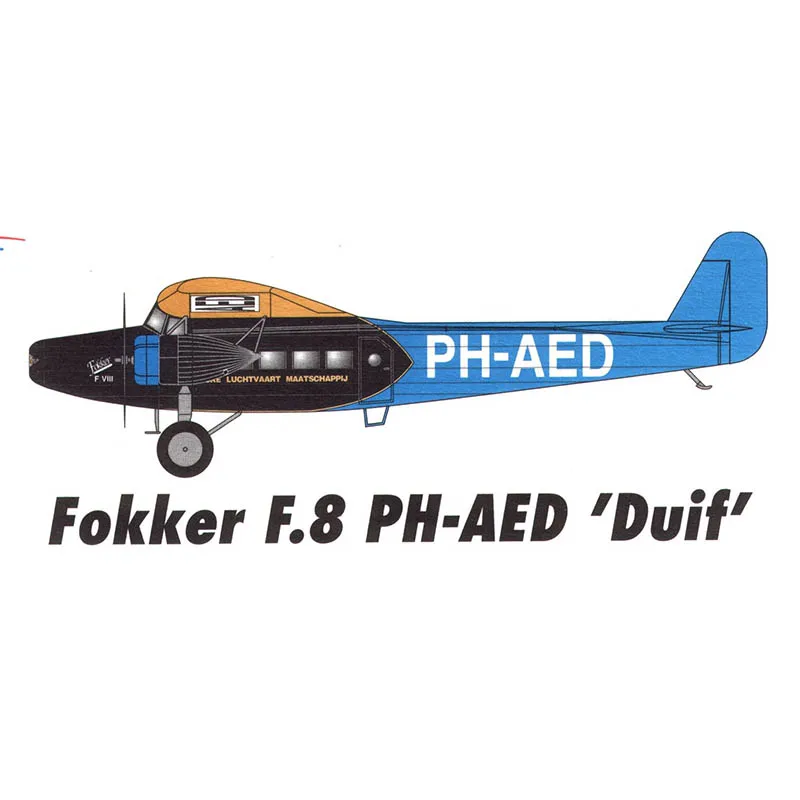 Самодельная Бумажная модель Fokker F.8 PH AED Duif C Самолет pepercraft военно шутки подарки для