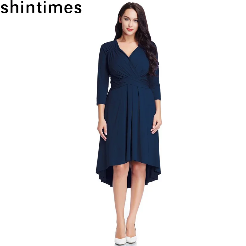 Женское платье большого размера shintimes 5XL женская одежда 2019 корейские модные