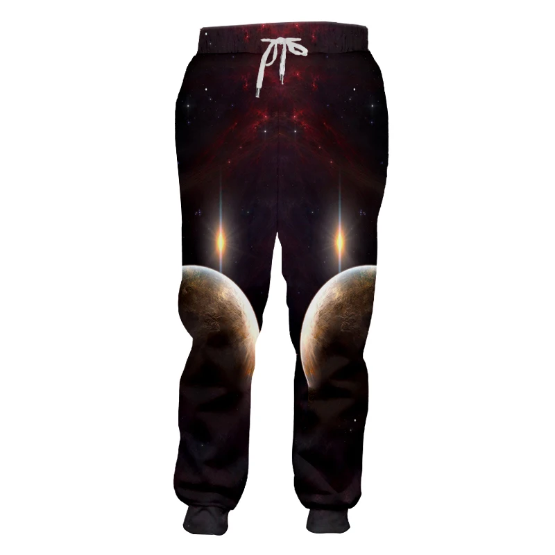 OGKB 2018 модные штаны для бега Galaxy женщин/мужчин крутые с 3d принтом спортивные