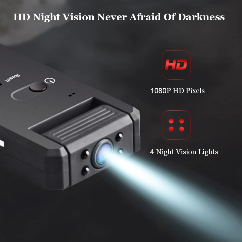 HLTON Мини цифровой диктофон HD 1080 P видеокамера Поворотная камера ночного видения