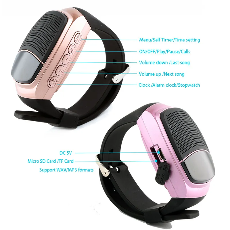 Ubit B90 спортивные динамик bluetooth Hands Free вызова TF карты игральные FM радио автоспуска