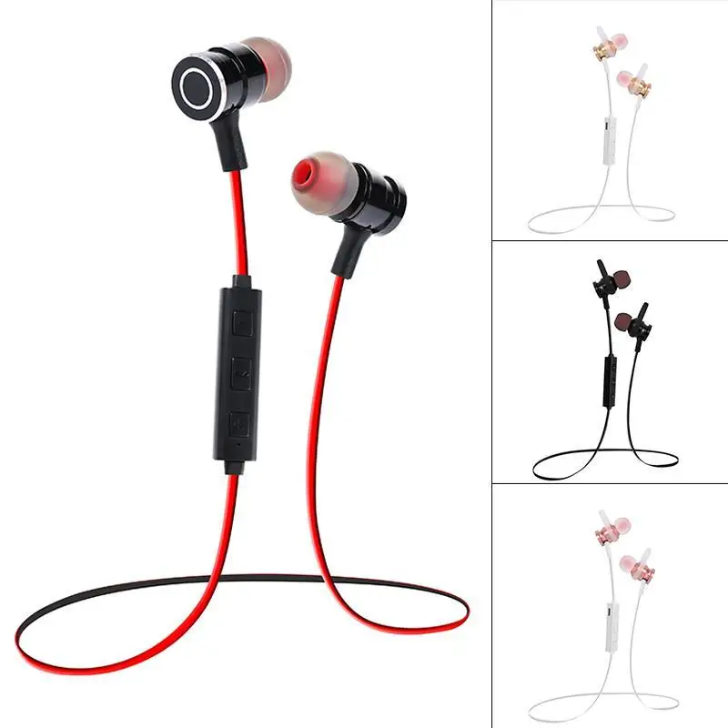 Беспроводные Bluetooth наушники шеи подвесное магнитное притяжение гарнитуры