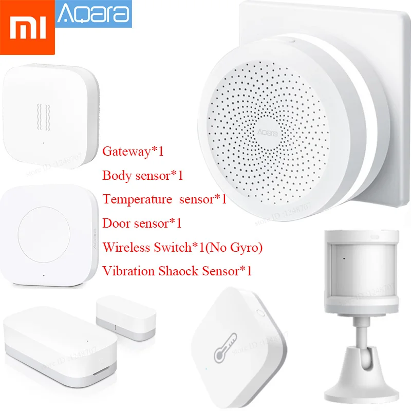 Type 3 Xiaomi Aqara комплекты умного дома шлюз 2 давление воздуха Температура Влажность, тело человека, окна двери, вибрационный датчик удара работа - Цвет: Type 3