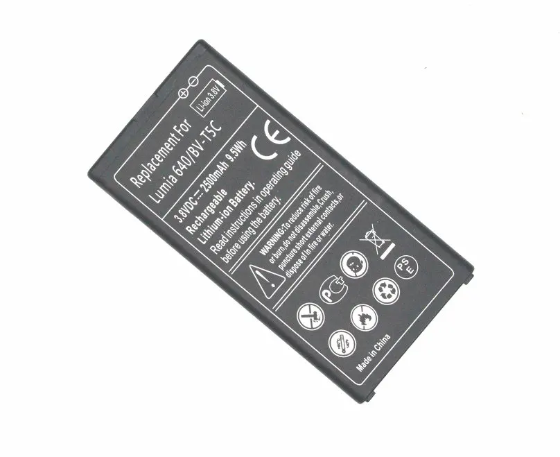 ITopZea 1x2500mAh/9.5Wh BV T5C / BVT5C Сменный аккумулятор для Nokia Microsoft Lumia 640 RM 1073|battery for|battery for