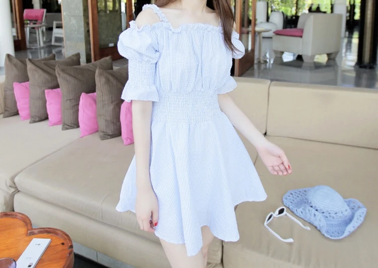 Летний новый женщины dress sexy тонкий жгут мода высокая талия vestidos сплошной цвет
