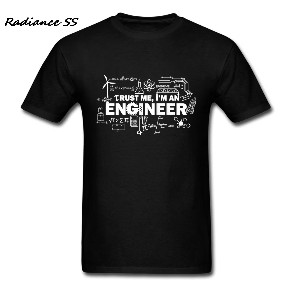 Мужская футболка с коротким рукавом Trust Me I'm An Engineer дизайнерские хипстерские