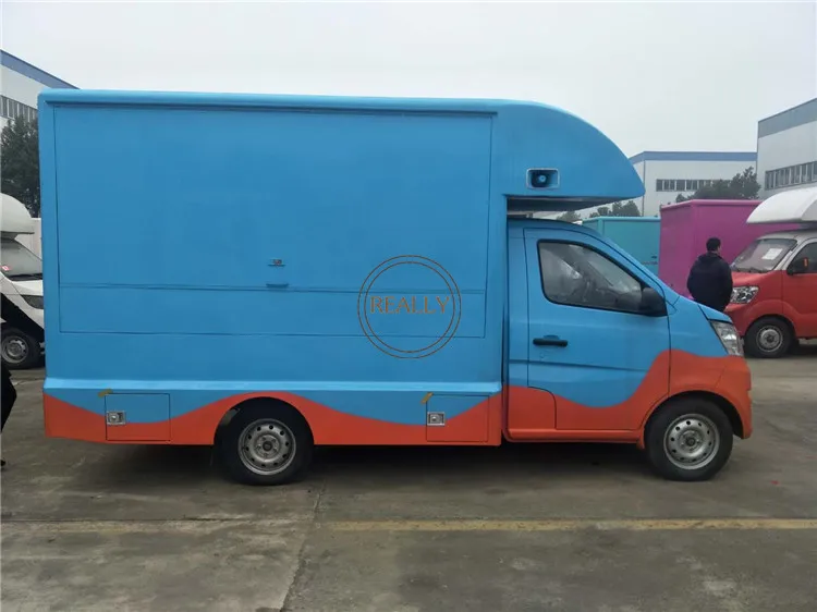 Электрический 4 колеса быстро Еда напольная тележка для уличной торговли