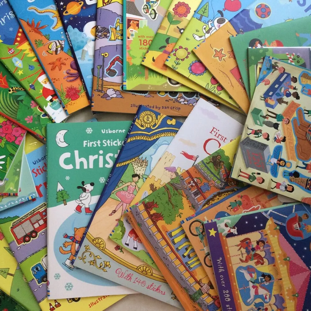 5 книг/набор детские книги для раскрашивания|book kids|sticker bookeducational books |
