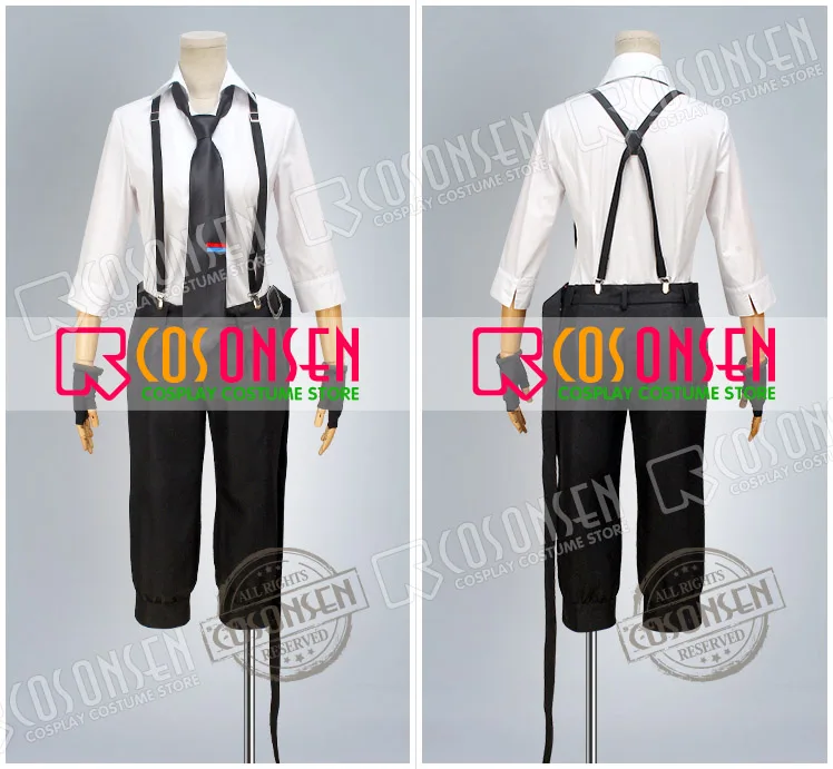 Костюм для косплея ONSEN Bungo бродячие собаки накажима Атсуси все размеры|cosplay