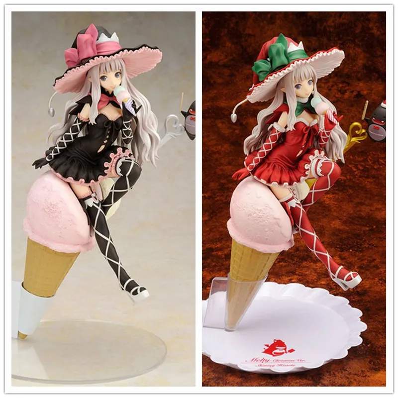 2 цвета японского аниме фигурка Shining Hearts Shiawase No Pan ледяная ведьма мелти гранит Мороженое ПВХ 20 см Коллекция Модель игрушки