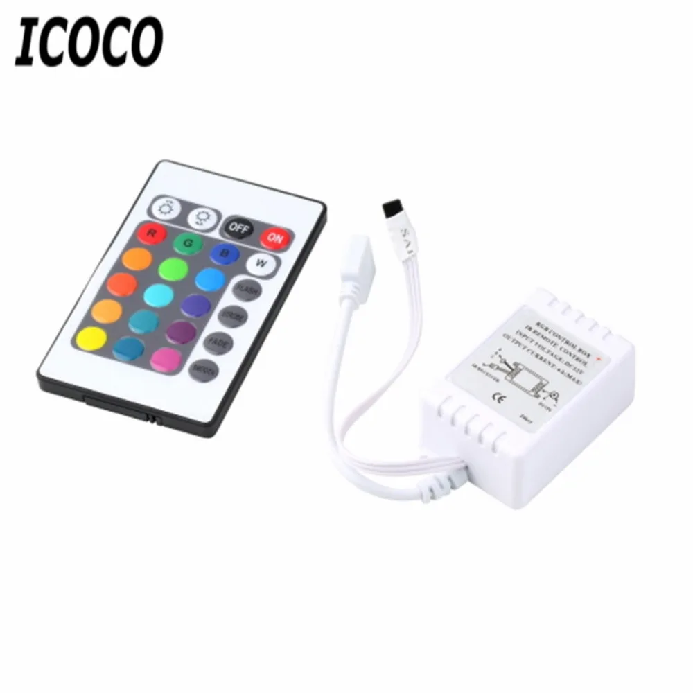 ICOCO 1 комплект RGB, 16 цветов 4 различных функций управления светом пульт дистанционного управления коробка DC 12 В для светодиодный полосы безопасности